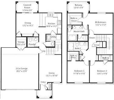 1608 sqft 3 bed 2.5 bath Verona